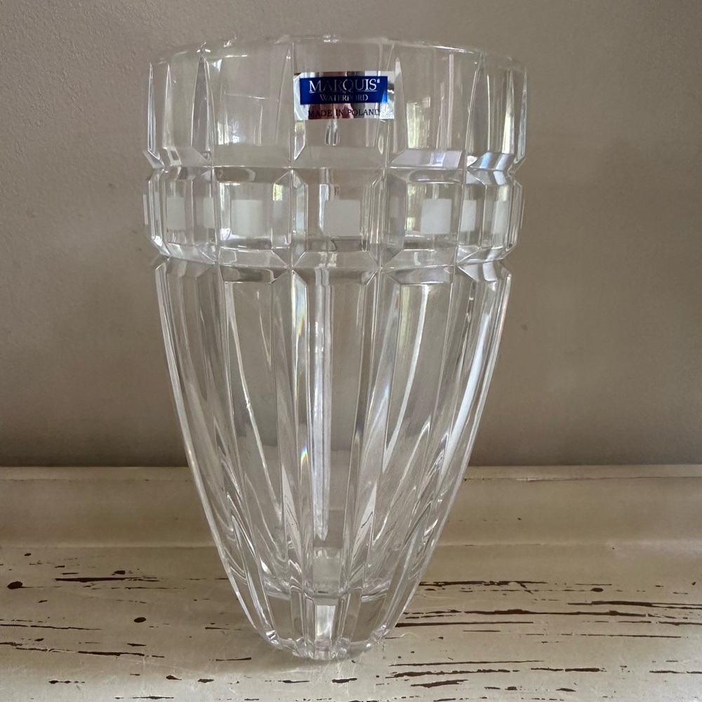 Marquis by Waterford Quadrata 8” Crystal Vase